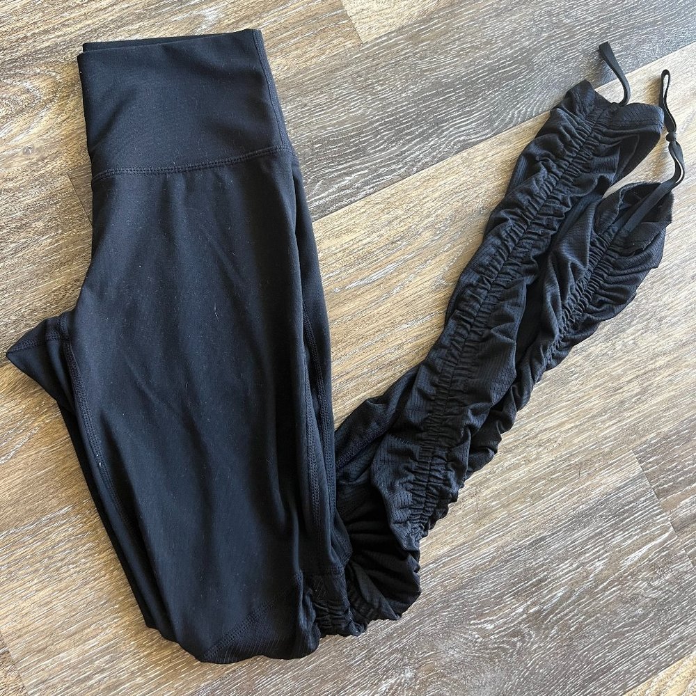 Fabletics Pure Luxe Ruched Black Legging XXS